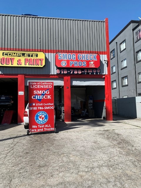 smog check pros entrance from sherman way