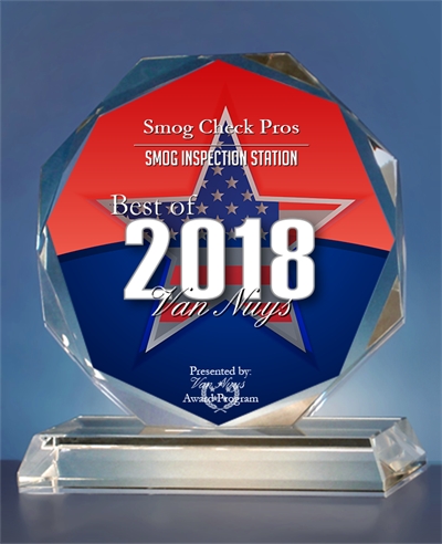 2018 Best Smog Inspection Station Award